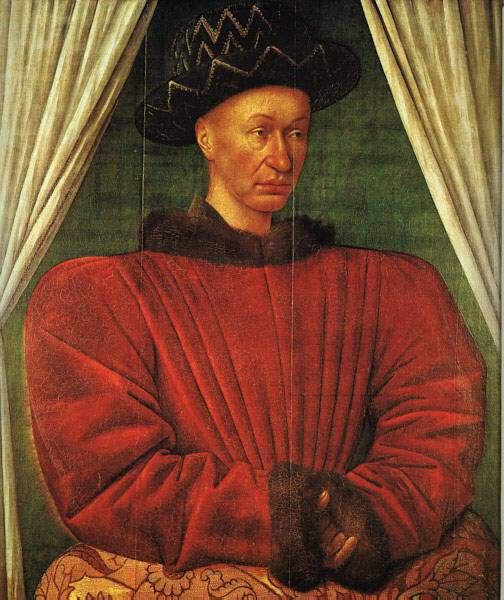 FOUQUET PORTRAIT OF CHARLES VII, LOUVRE. , 