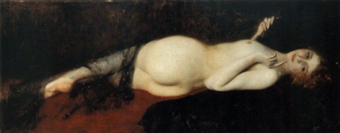A Reclining Nude. Serralunga, 