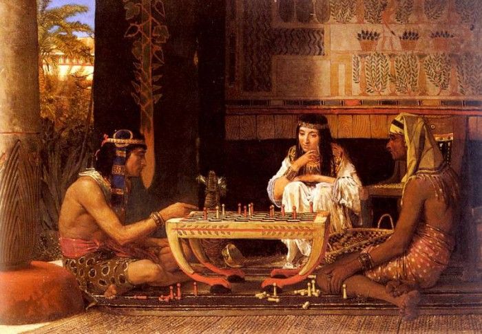 Alma Tadema Sir Laurence Egyptian Chess Players. - 