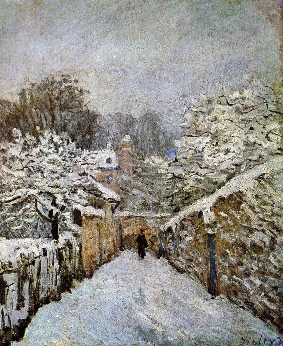 Sisley Alfred Snow in Louveciennes. , 