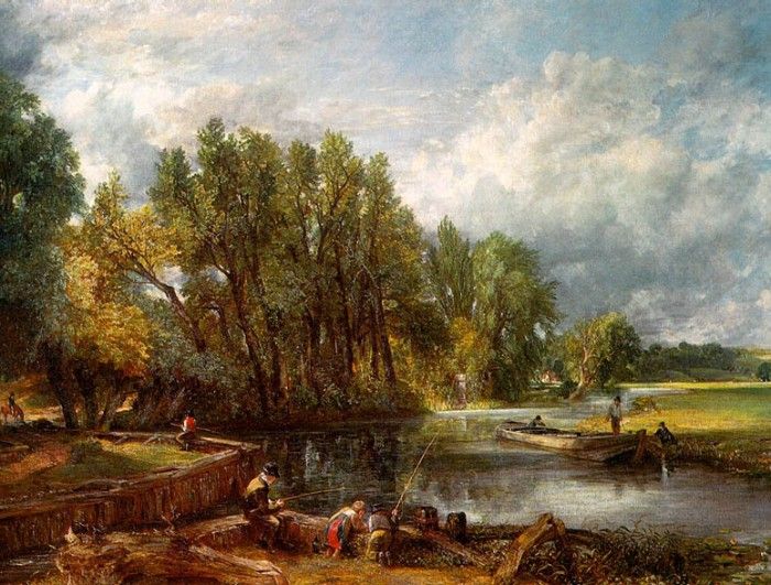 CONSTABLE - STRATFORD MILL, 1820, OIL ON CANVAS.  