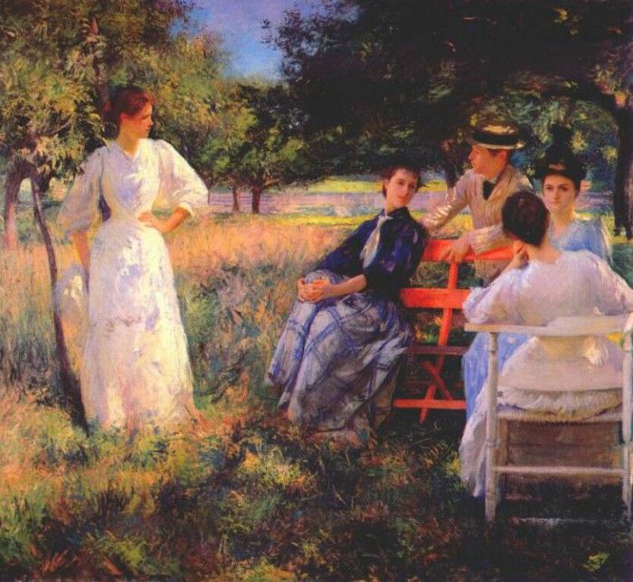 tarbell in the orchard 1891. ,  