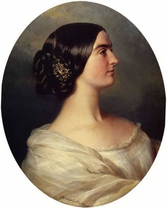 Winterhalter Franz Xavier Charlotte Stuart Viscountess Canning. ,  