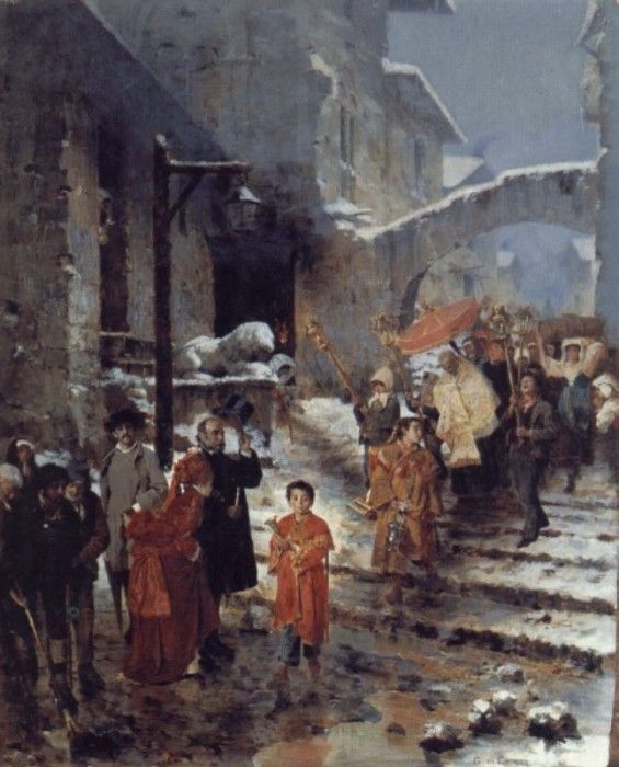 A Religious Procession in Winter. ������, ��������� �� Giocomo