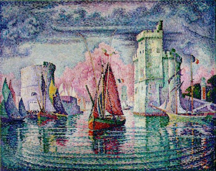 Signac Port of La Rochelle, 1921, 130x162 cm, Musee dOrsay. , 