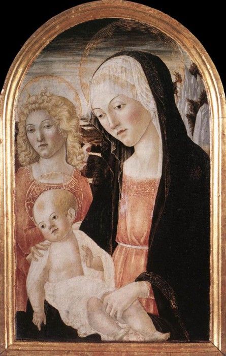 FRANCESCO DI GIORGIO MARTINI Madonna And Child With An Angel.    