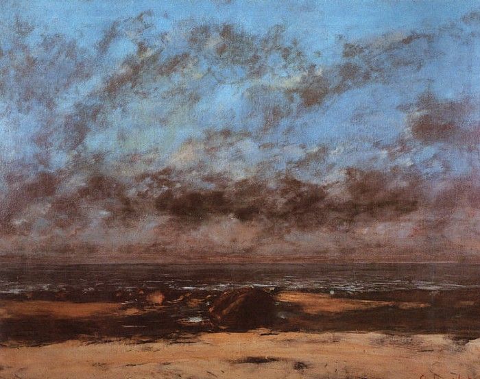 Courbet Low Tide Known as Immensity, 1865, oil on canvas, Ci. , 