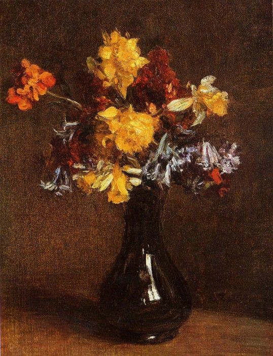 Fantin Latour Henri Vase of Flowers. -, ---