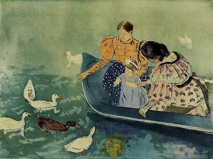 Cassatt Mary Feeding the Ducks. ������ ����
