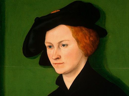 Cranach d.a. Portrait of a Woman, Detalj 1, 1522, NG Washing. ,  