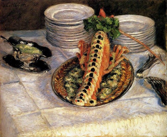 Caillebotte Gustave Still Life With Crayfish. , 