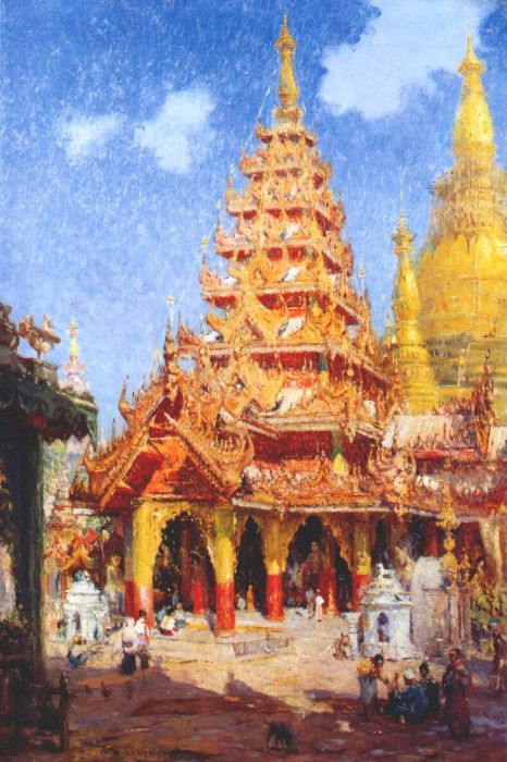 cooper shwe dagon pagoda, burma c1915. , C