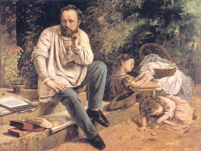 Portrait of PJ Proudhon in 1853 CGF. , 