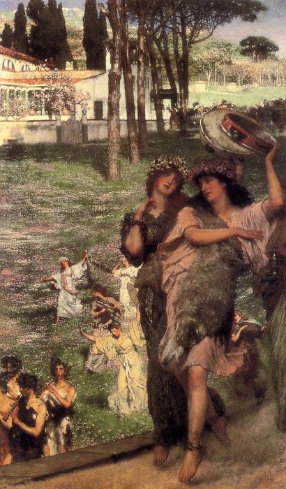 Alma Tadema On the Road to the Temple of Ceres. - 