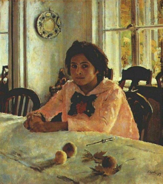 serov girl with peaches 1887. , 