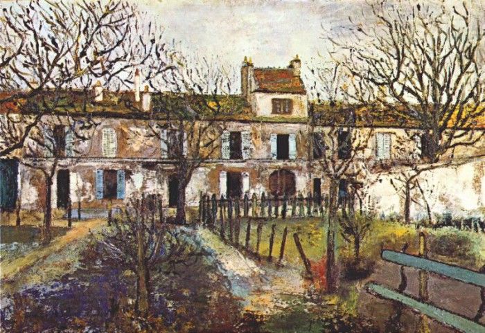 utrillo garden at montmagny c1909. , 