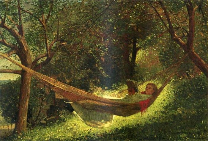 Homer Winslow Girl in a Hammock. , 