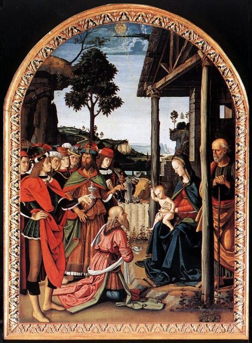 Perugino Pietro Adoration of the Kings (Epiphany) c1476. , 