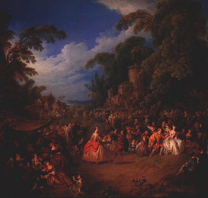 lrs-The Fair at Bezons-Jean Baptiste Pater-1720. - 