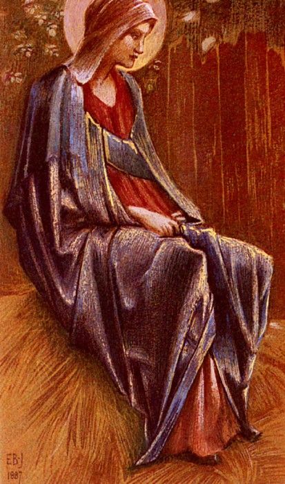 Burne Jones Sir Edward Coley The Virgin. -   