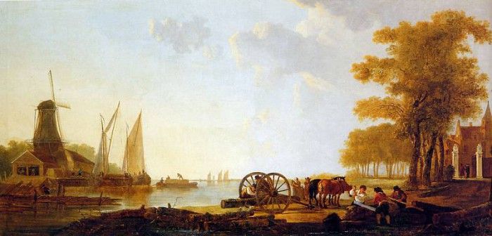 Strij van Jacob Riverlandscape with mill 21. Strij,  