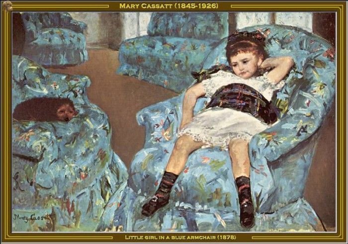 Mary Cassatt-Little Girl In A Blue Armchair(1878) Po Amp 059.  