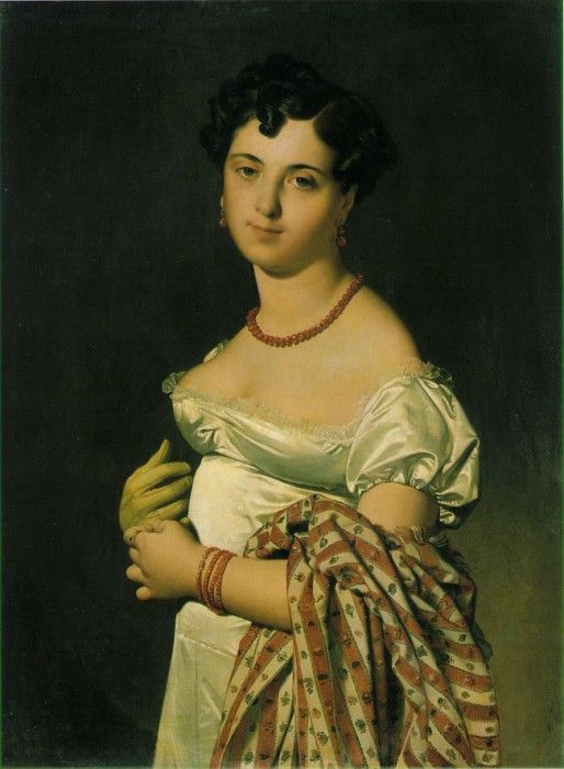 Ingres Cecile Bochet, Madame Panckoucke, 1811, Louvre. ,   