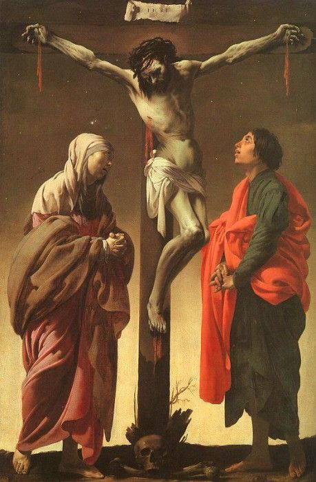 TERBRUGGEN THE CRUCIFIXION WITH THE VIRGIN AND ST. JOHN, MET. Terbrugghen, 