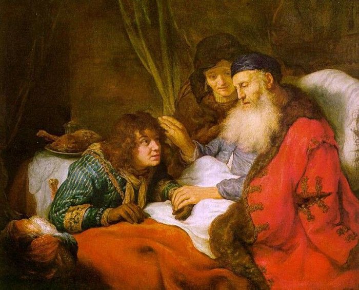 FLINCK Govert Teunisz Isaac Blessing Jacob. ,  Teunisz