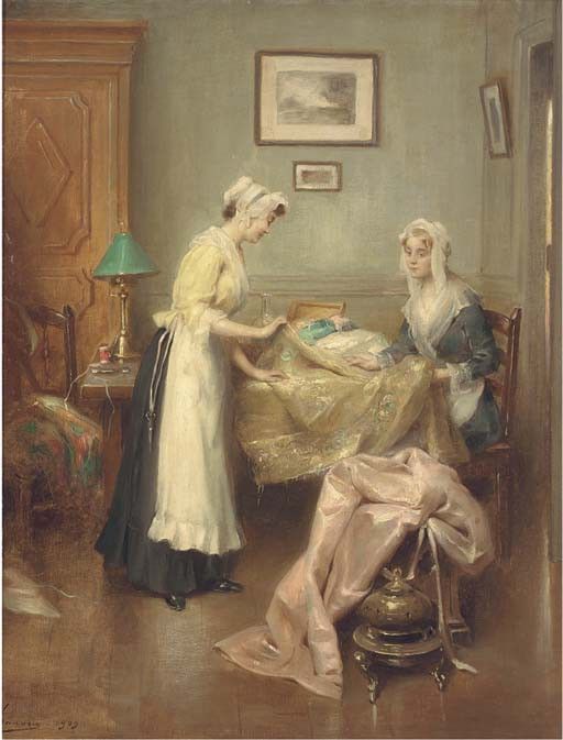 A meeting with the dressmaker. Tanoux,  Adriene