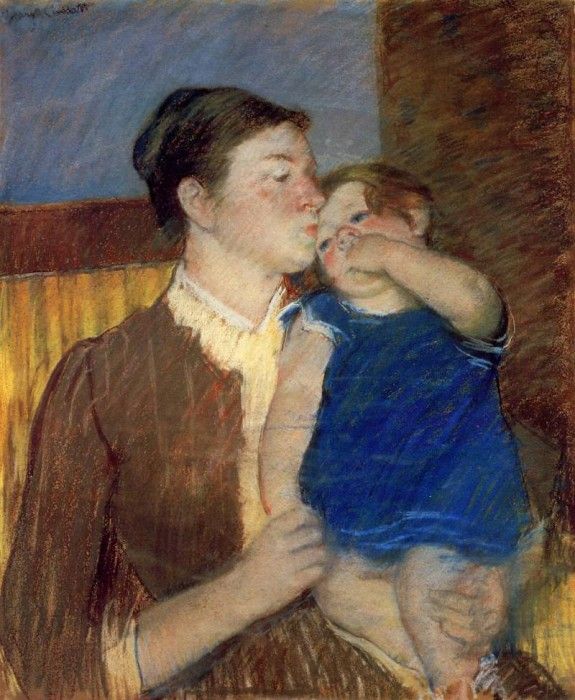 Cassatt Mary Mother-s Goodnight Kiss.  