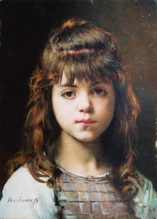 Harlamoff Alexj Young Girl. ,  Alexeivich