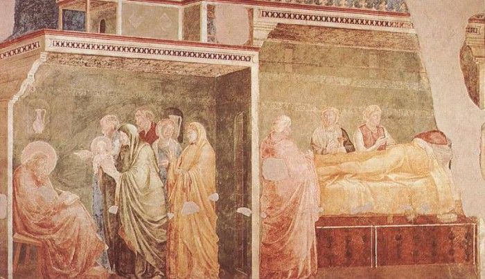 Giotto   Life of St John the Baptist   [02]   Birth and Naming of the Baptist.   