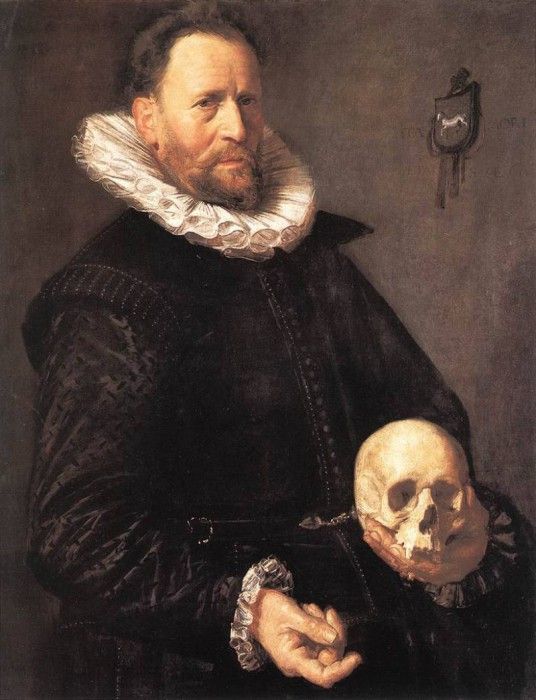 Portrait of a Man Holding a Skull WGA. , 