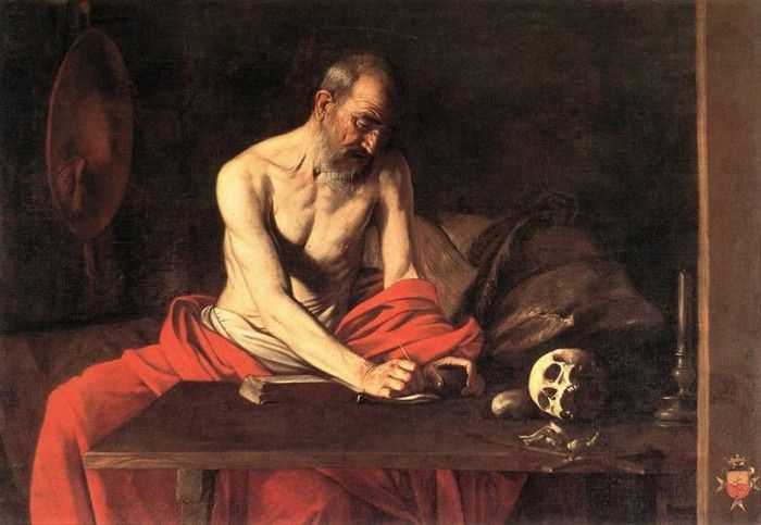 Caravaggio - St Jerome, 1607. ,   