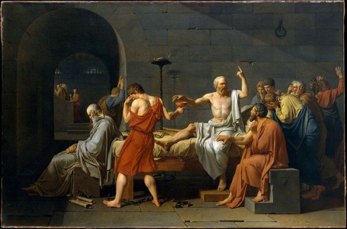    -   [The Death of Socrates] 1787, Metropolitan Museum New York. , -