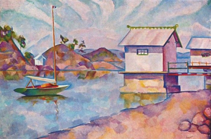 baranoff-rossin the sailboat c1908-12. -, 