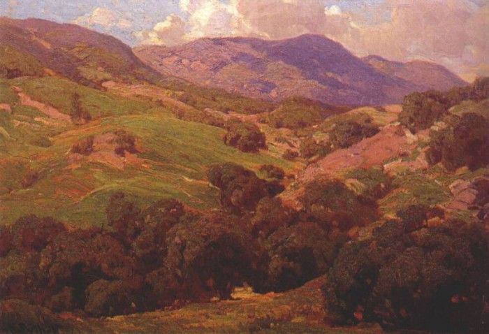 puthuff topanga in spring (california landscape). Puthuff