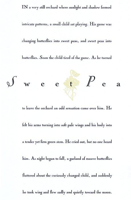Sweet Pea by John Gruen. Olbinski, 