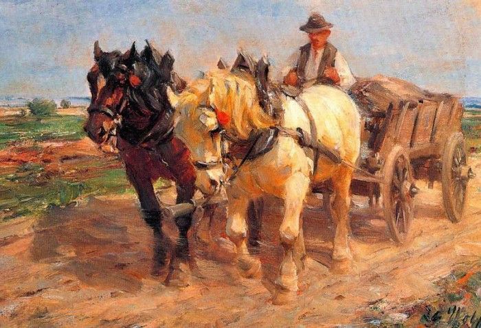 George Wolf - Horse and Cart, 1882, De. , 