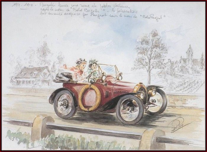 c 1911 the baby peugeot bugatti.  