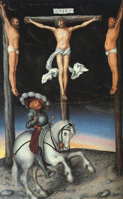 CRANACH Lucas the Elder The Crucifixion With The Converted Centurion. ,  