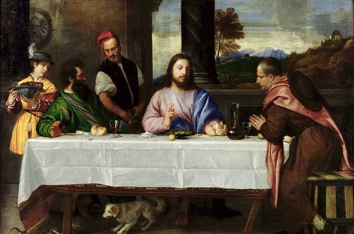 The Supper at Emmaus, 1535.  ( )