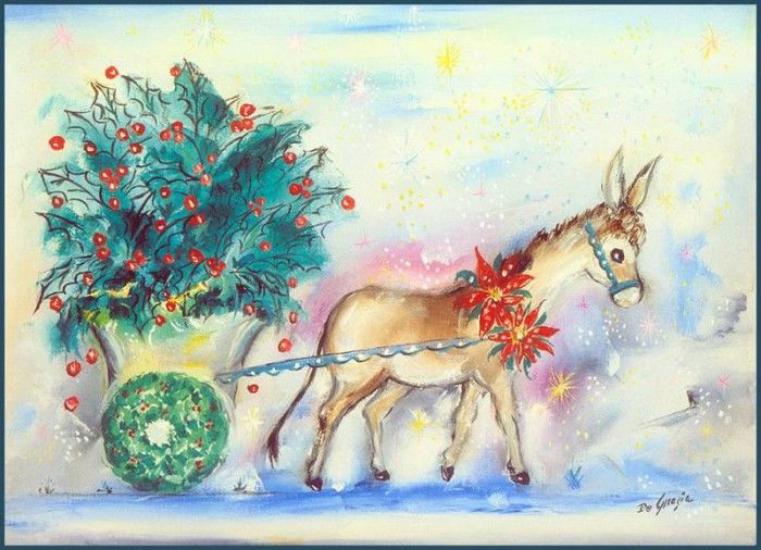 lrsDeGraziaTed-XmasHollies. DeGrazia, 