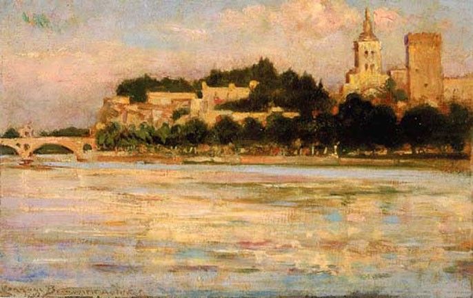 Beckwith James Carroll The Palace of the Popes and Pont d-Avignon. ,  