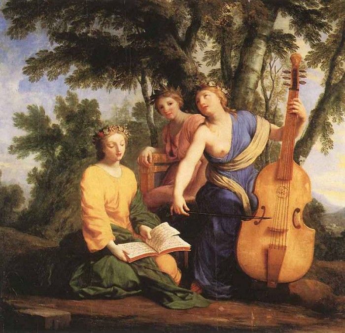 LE SUEUR Eustache The Muses Melpomene Erato And Polymnia. Sueur,  