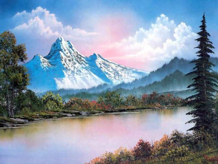 bob ross csg049 mountain range steve ross. , 