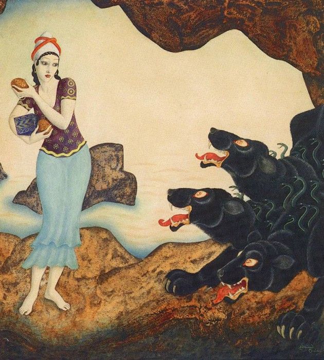 Dulac Edmund Psyche And Cerberus. , 