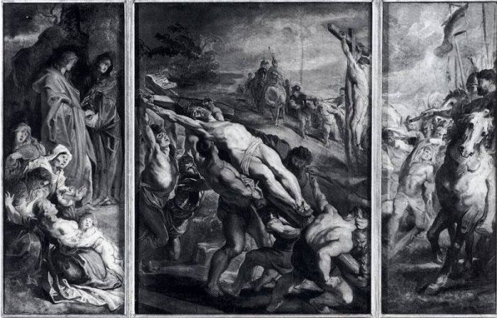 Rubens The Elevation Of The Cross Oil Sketch. ,  