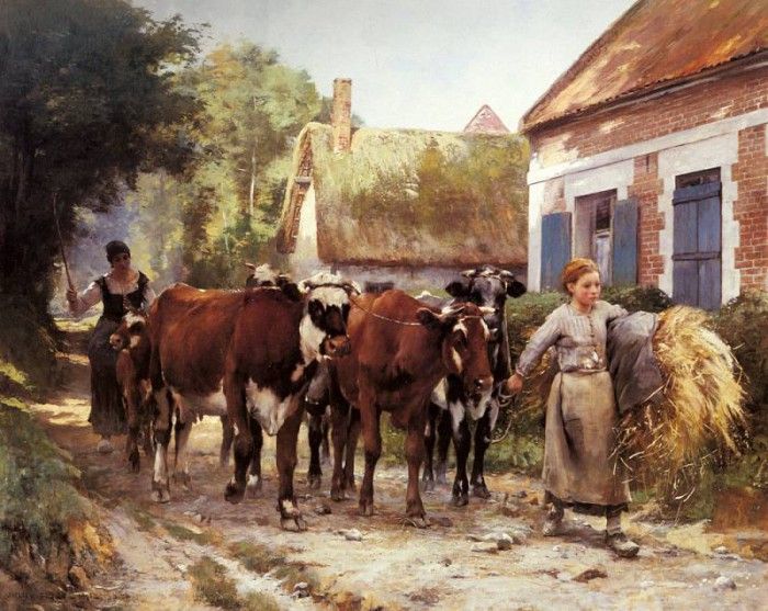 Dupre Julien Returning From The Fields. , 